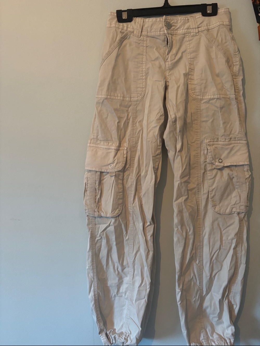 Garage Beige Cargo Joggers